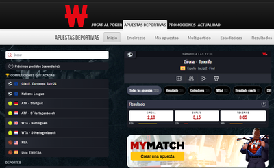 Las cuotas para el Girona Vs Tenerife no pintan nada mal en Winamax