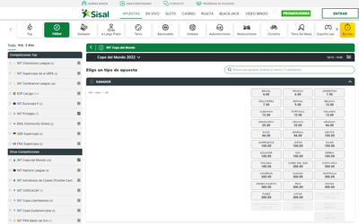 Las cuotas para las apuestas de la Copa del Mundo pintan muy bien en Sisal