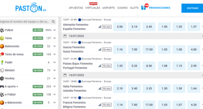 Las apuestas para los 2 partidos de la jornada 2 de la Eurocopa femenina del 13/7/2022 tienen muy buenas cuotas